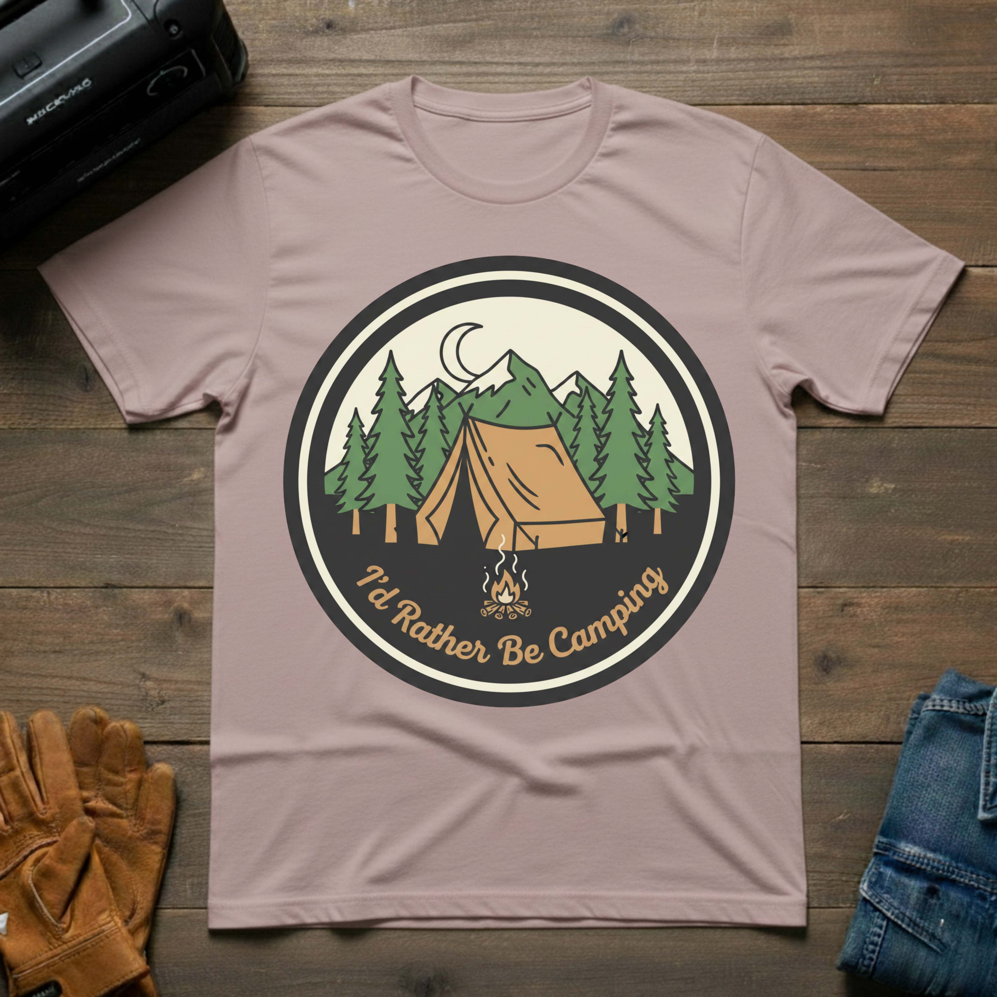 I'd Rather Be Camping T-Shirt 126