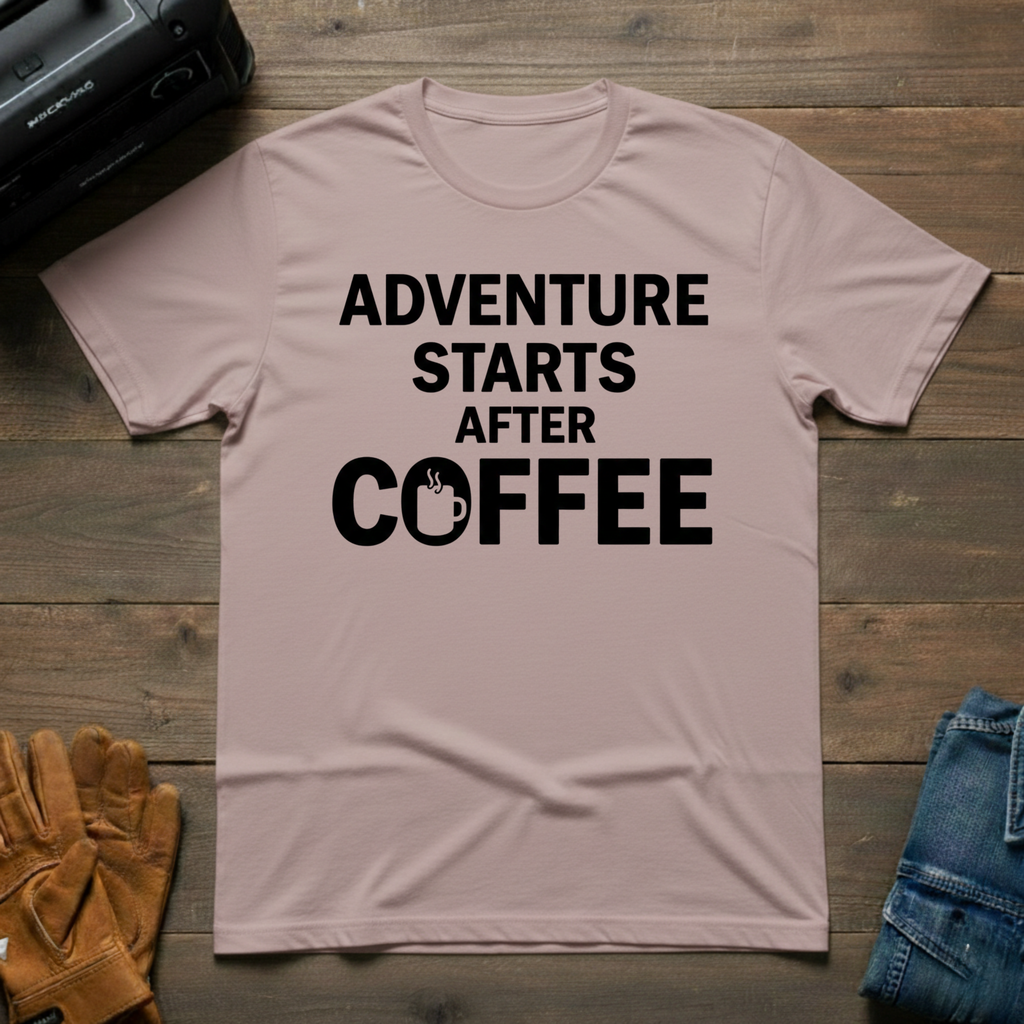 Adventure Starts After Coffee T-Shirt