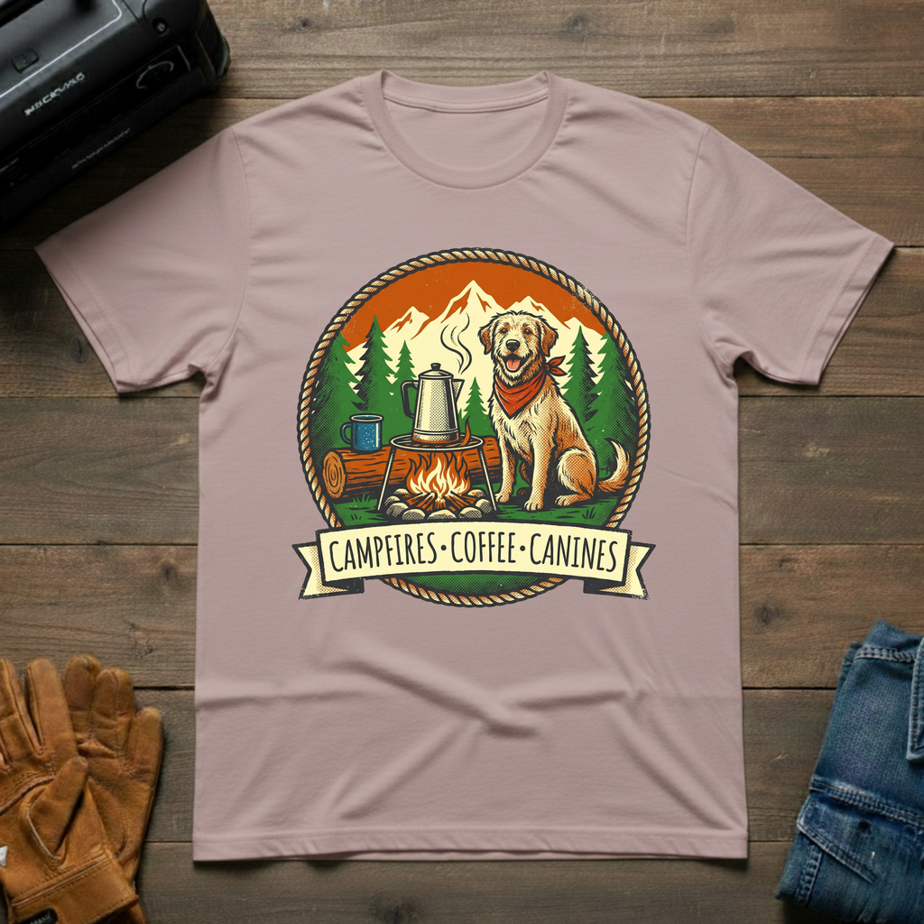 Campfires - Coffee - Canines T-Shirt