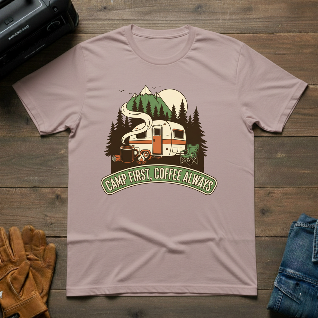 Camp First - Coffee Always T-Shirt