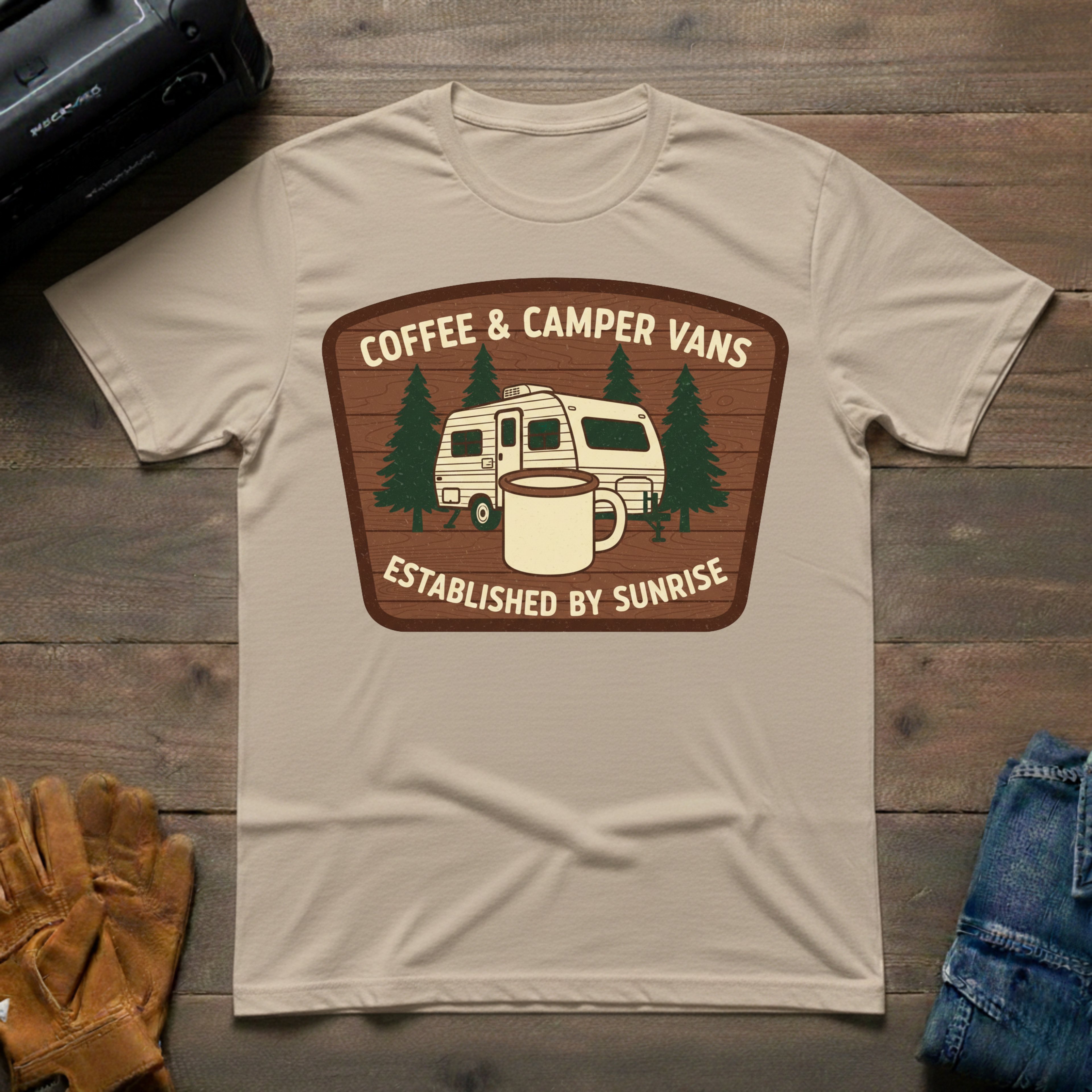 Coffee And Camper Vans T-Shirt