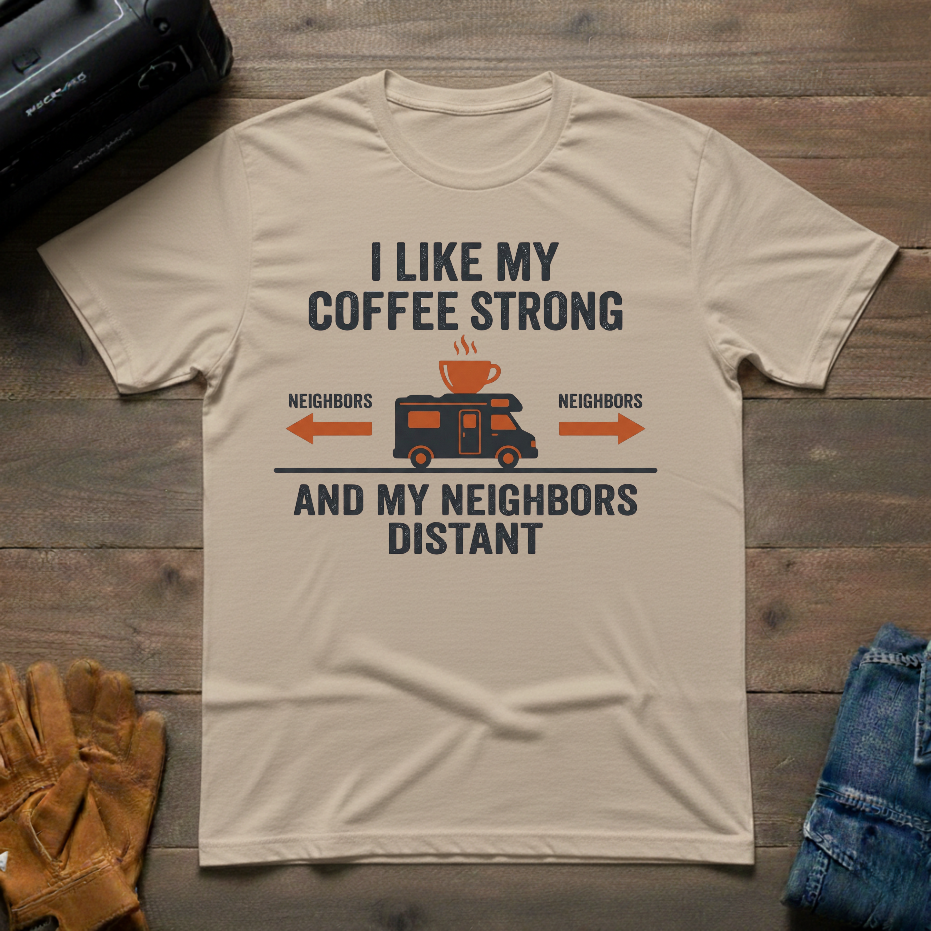 I Like My Coffee Strong T-Shirt