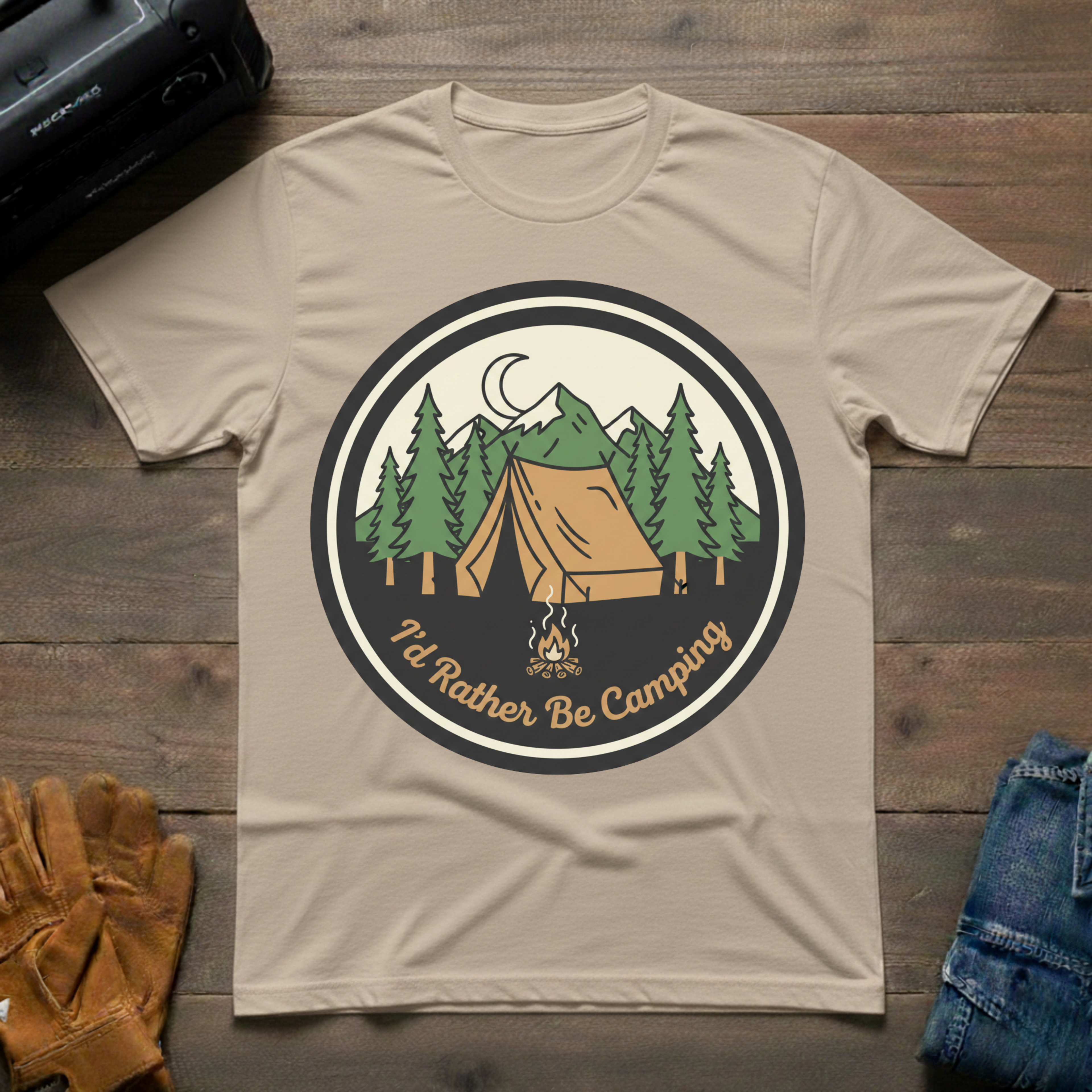 I'd Rather Be Camping T-Shirt 126
