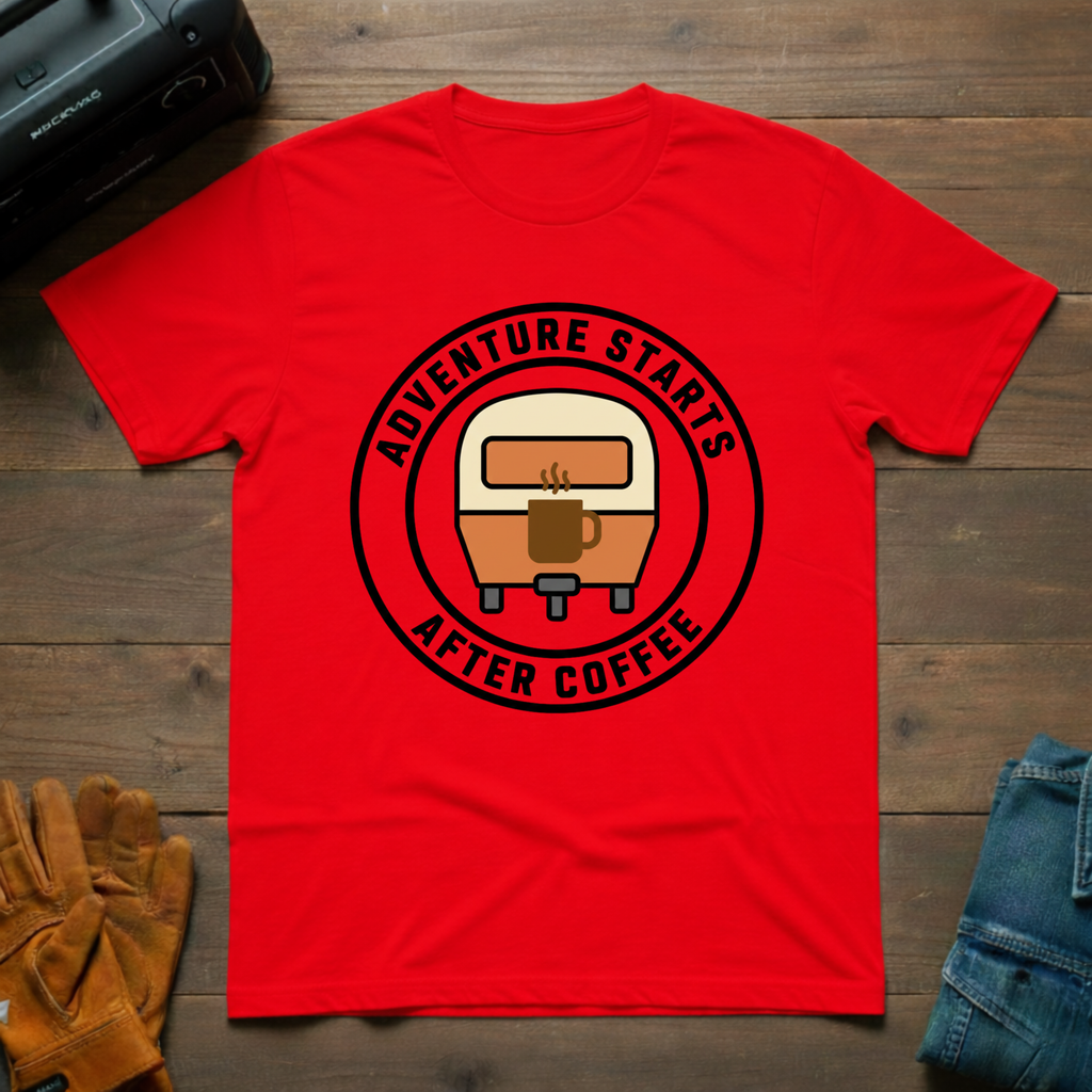 Adventure Starts After Coffee T-Shirt