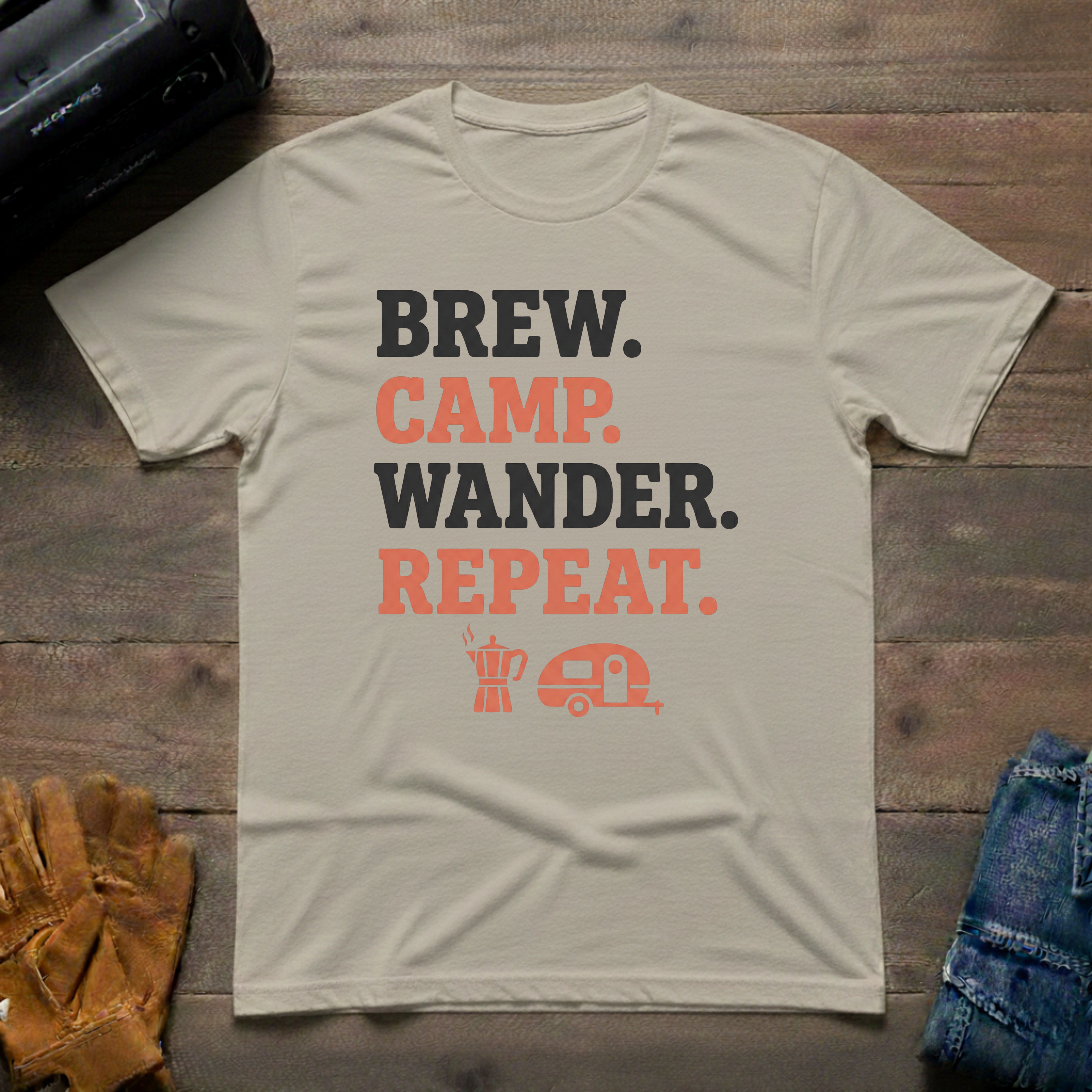 Brew Camp Wander Repeat T-Shirt