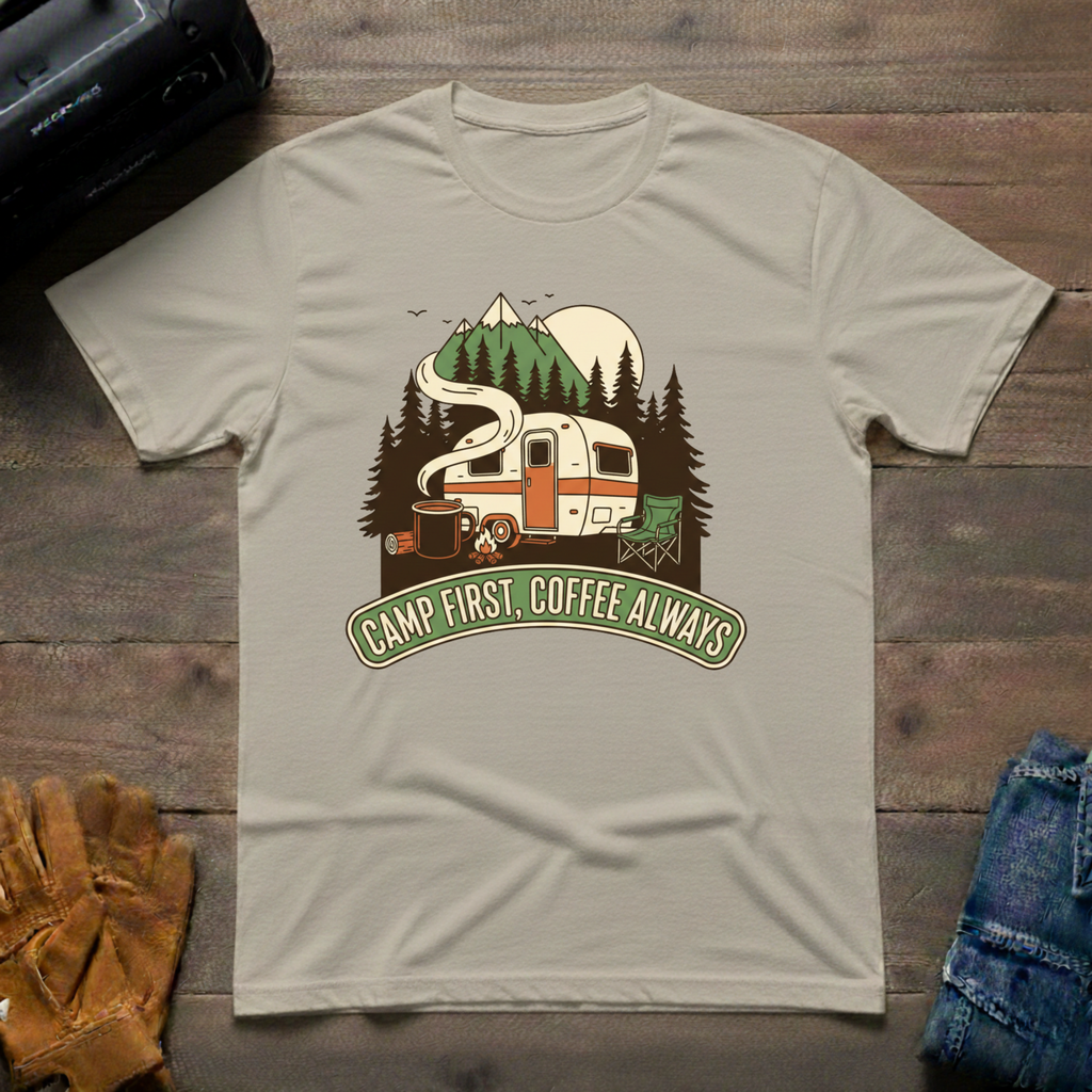 Camp First - Coffee Always T-Shirt