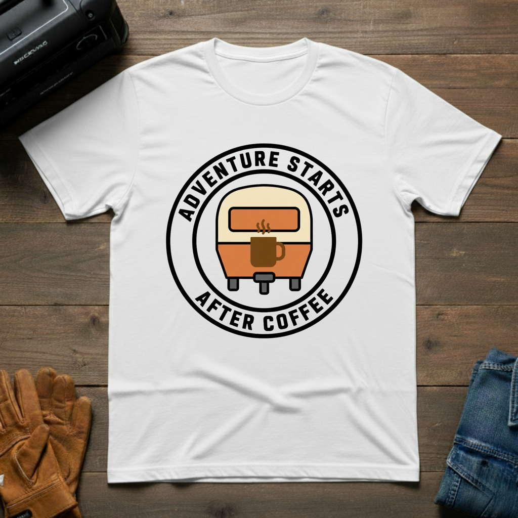 Adventure Starts After Coffee T-Shirt