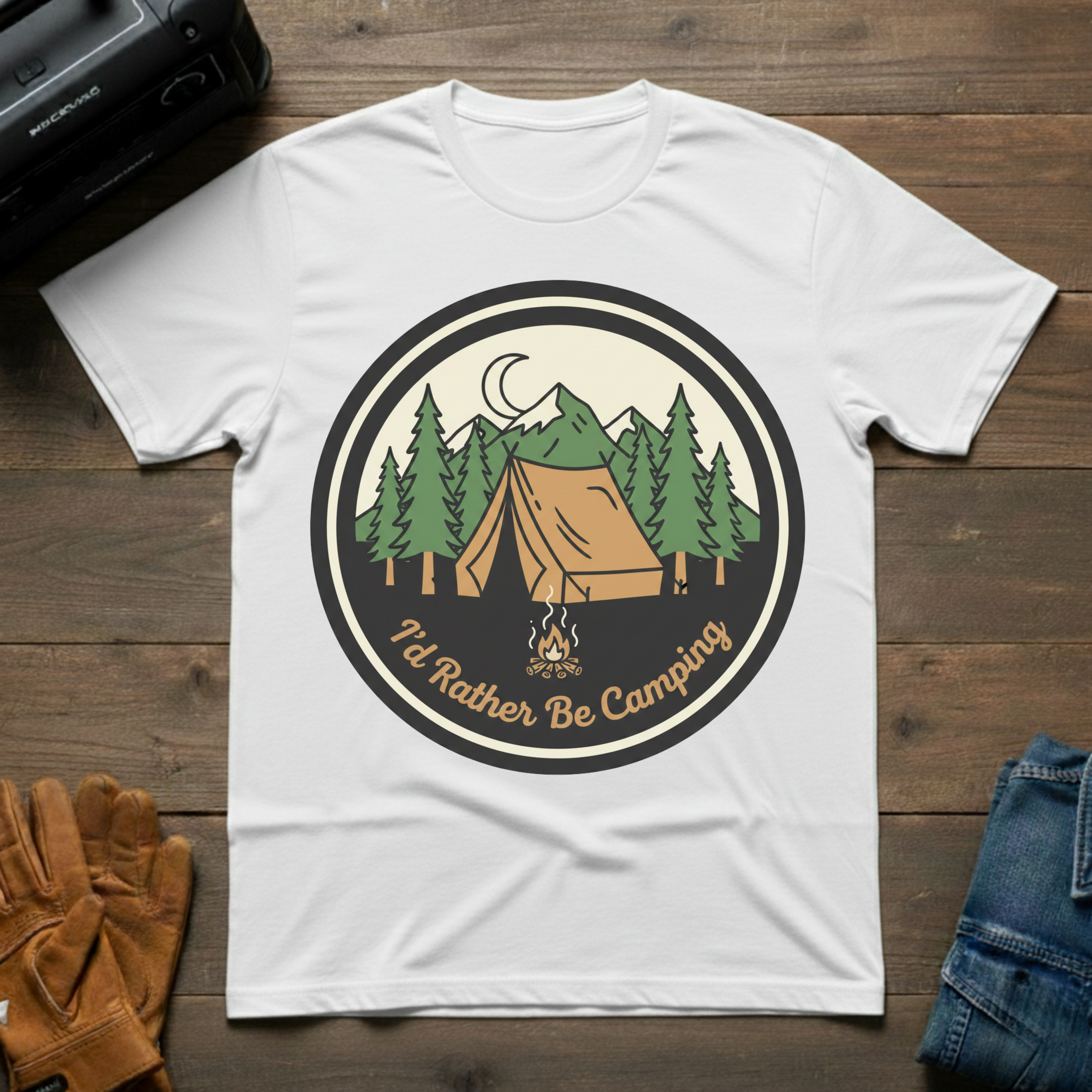 I'd Rather Be Camping T-Shirt 126