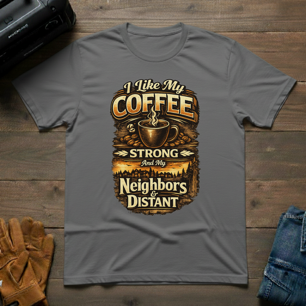 I Like My Coffee Strong T-Shirt
