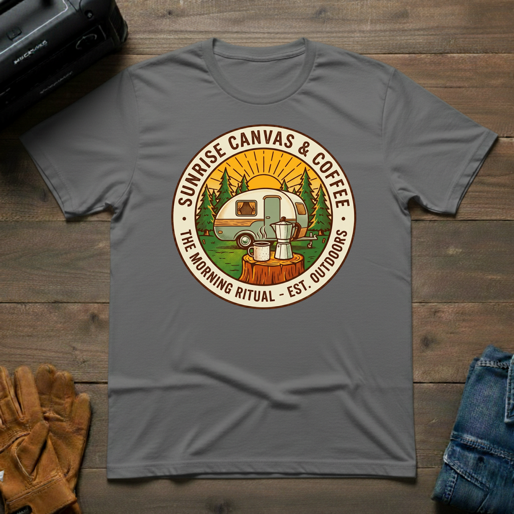 Sunrise Canvas & Coffee Trailer T-Shirt