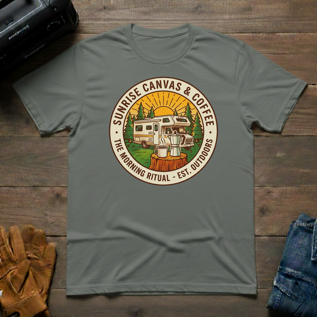 Sunrise Canvas & Coffee RV T-Shirt