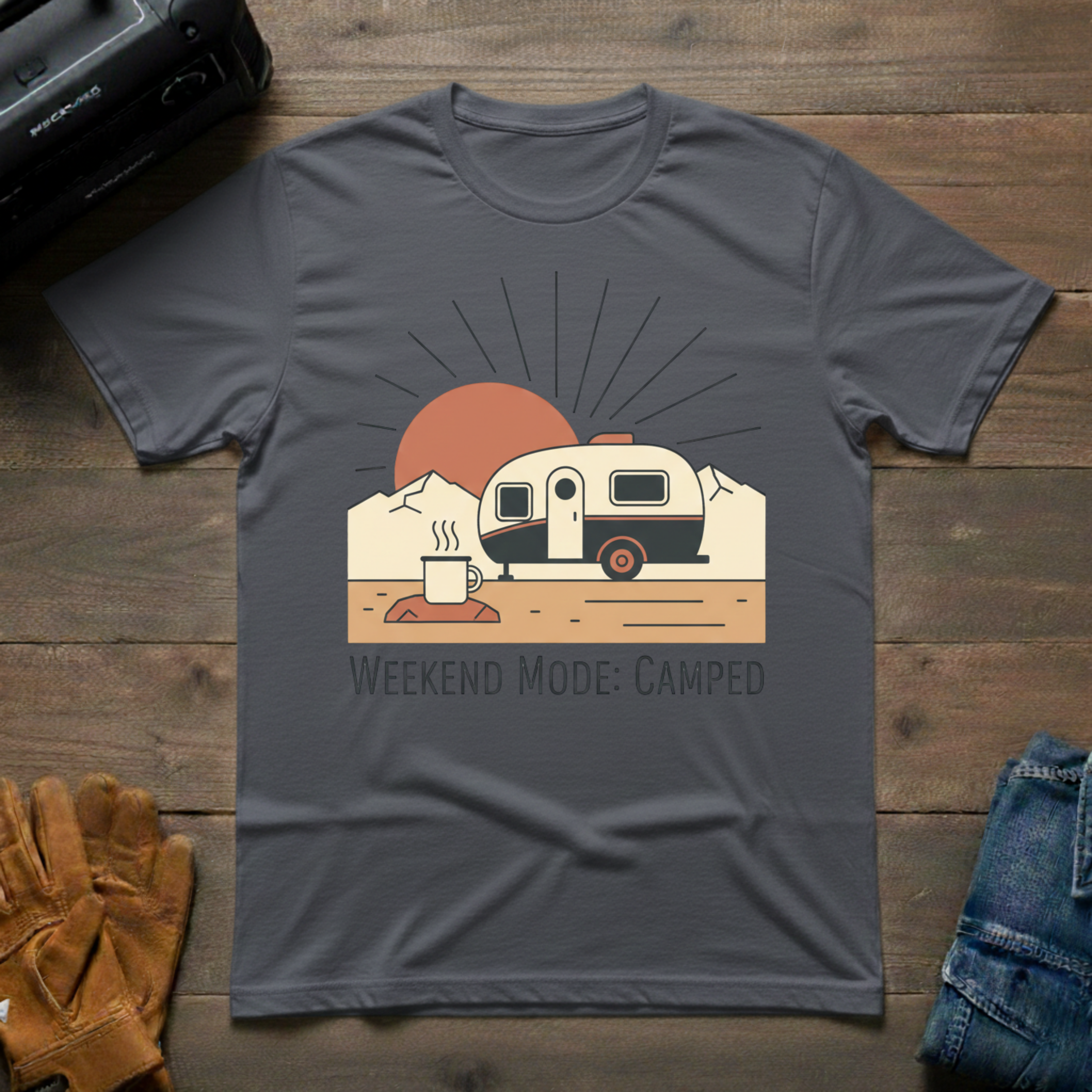 Weekend Mode - Camped T-Shirt 129