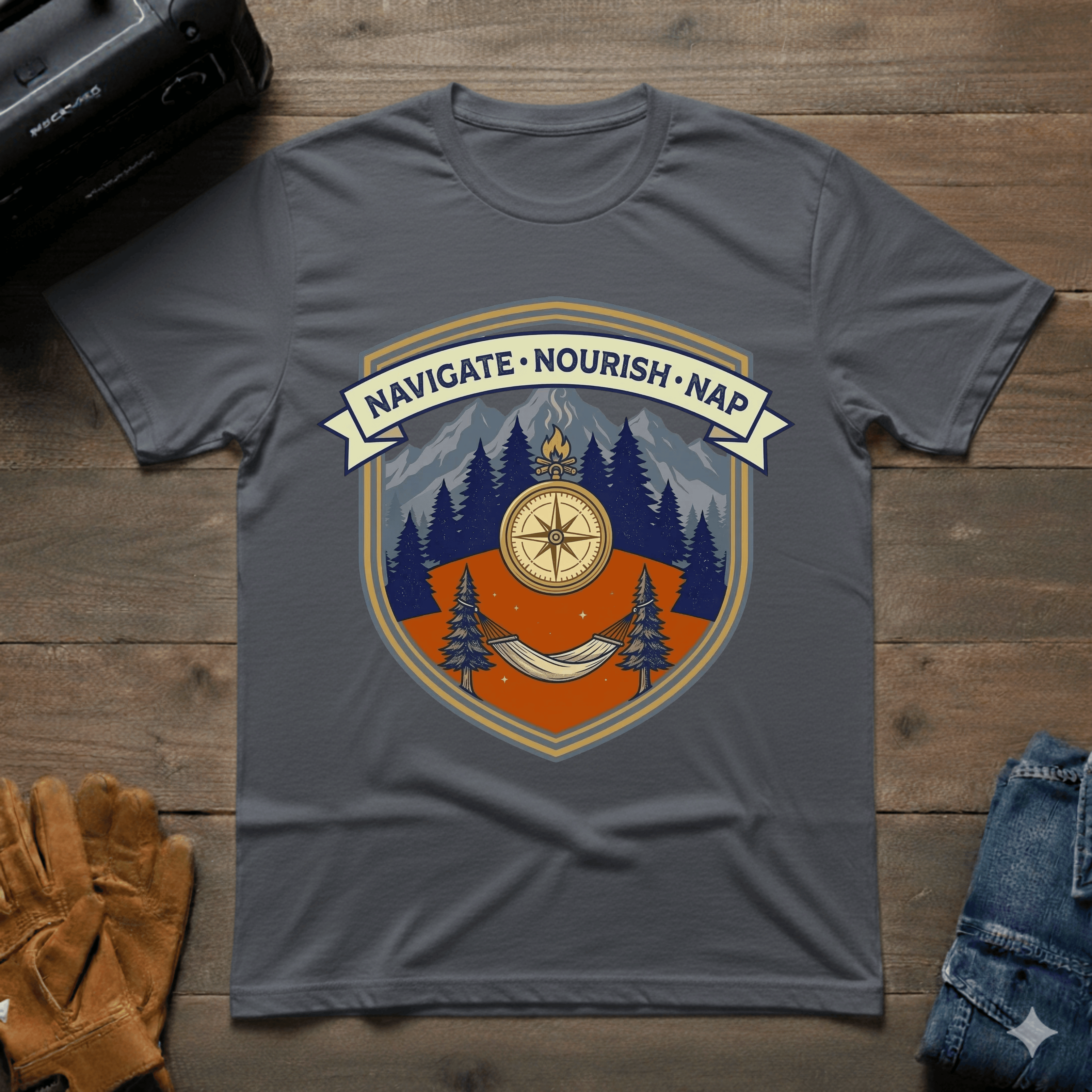 Navigate Nourish Nap T-Shirt