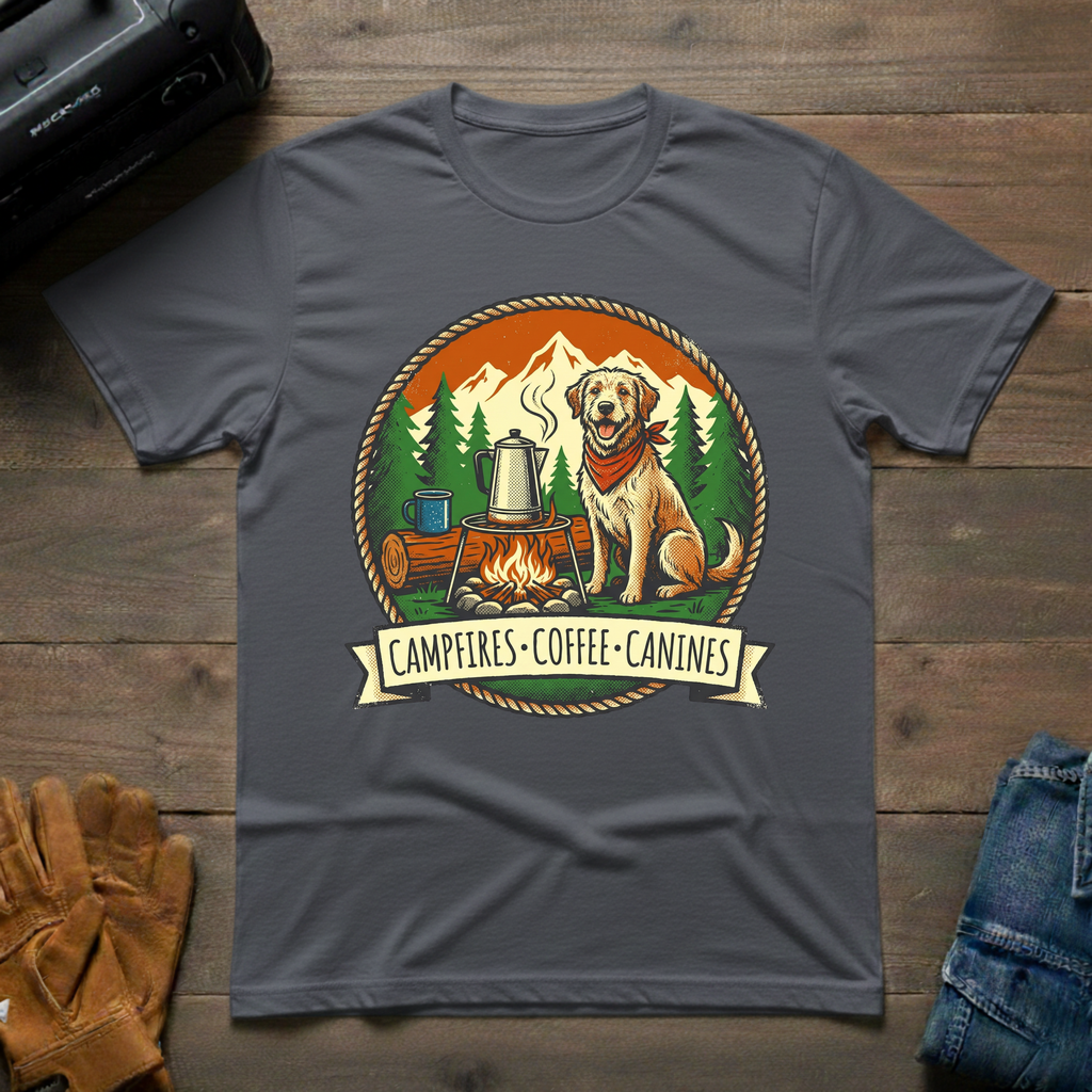 Campfires - Coffee - Canines T-Shirt