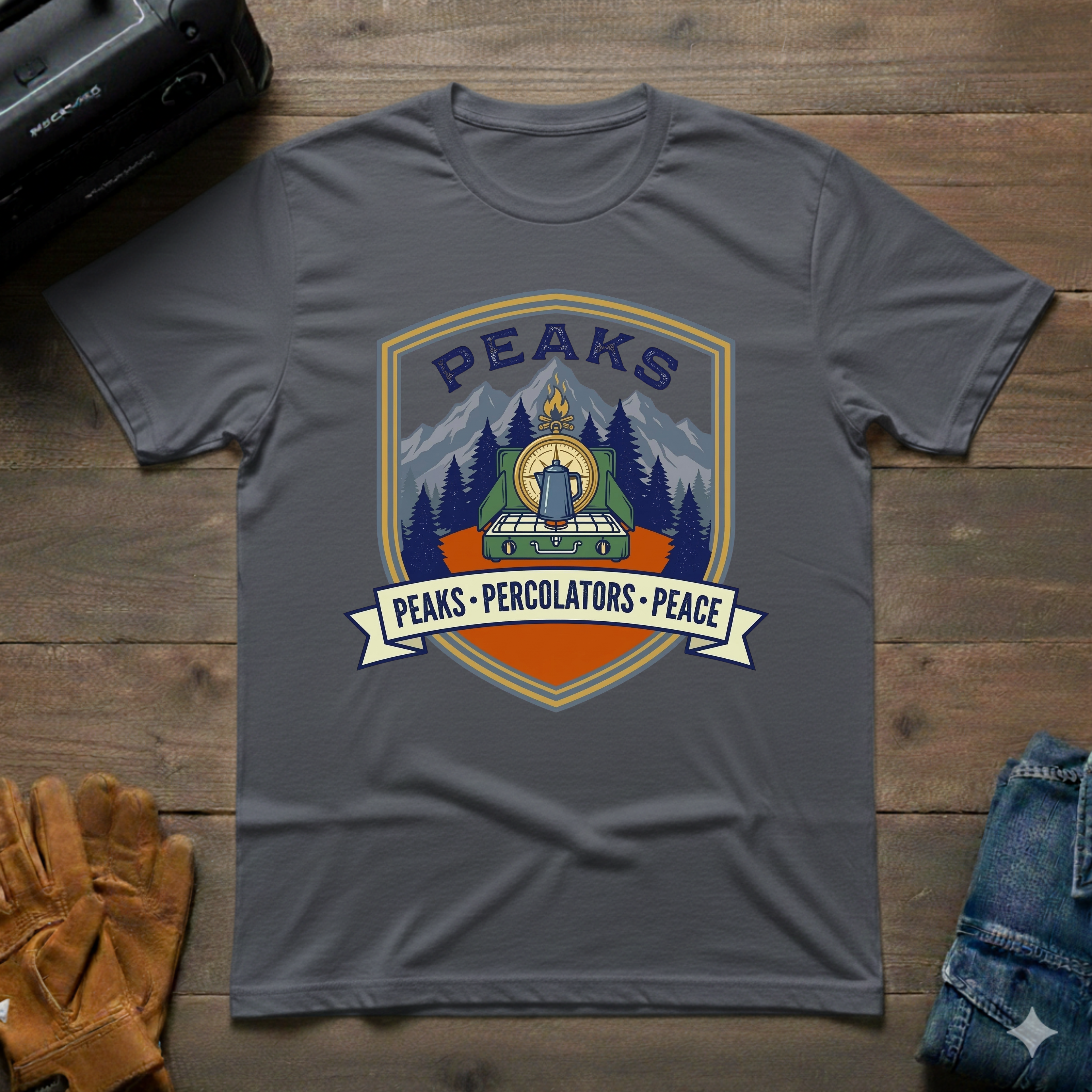 Peaks Percolators Peace T-Shirt