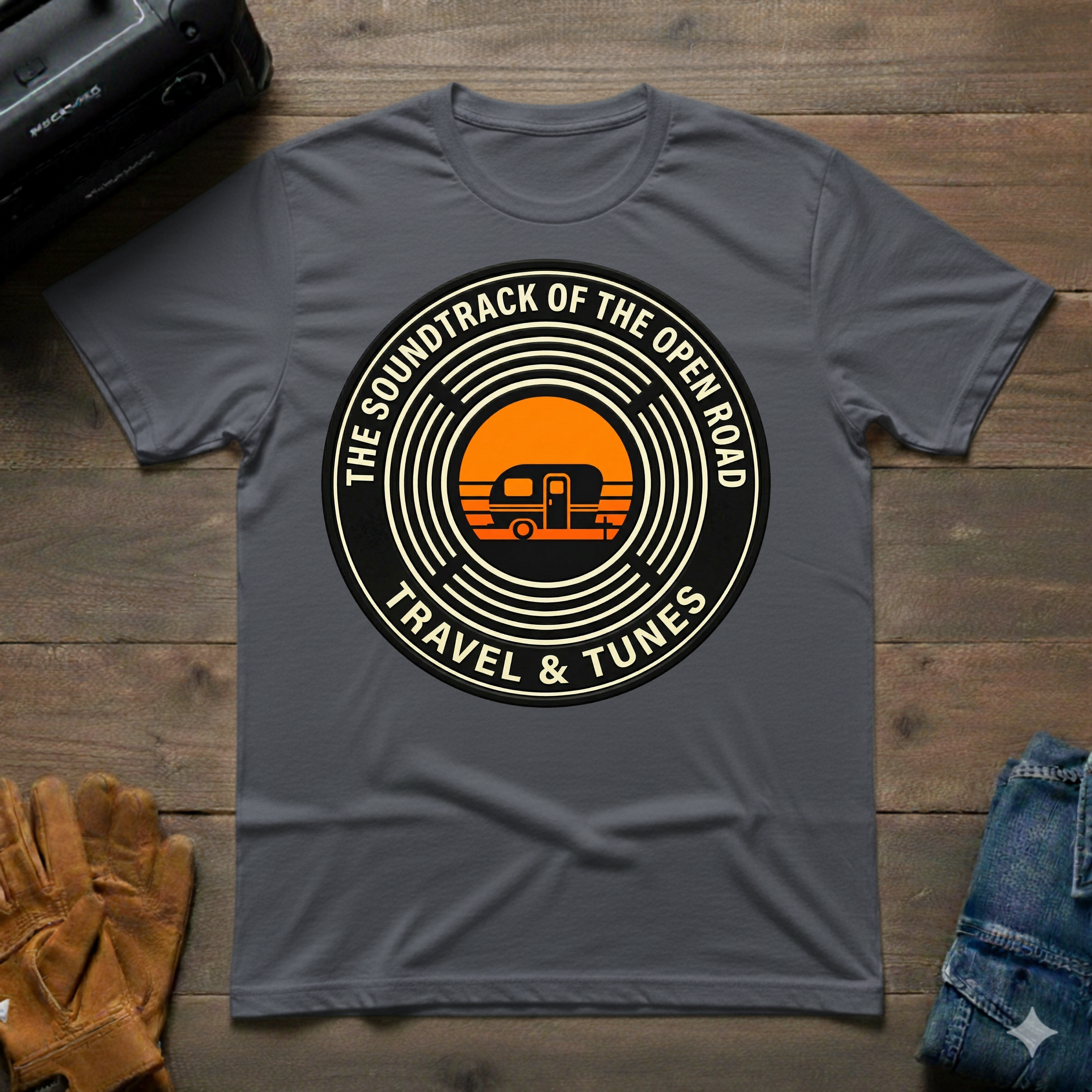 Travel & Tunes Trailer T-Shirt
